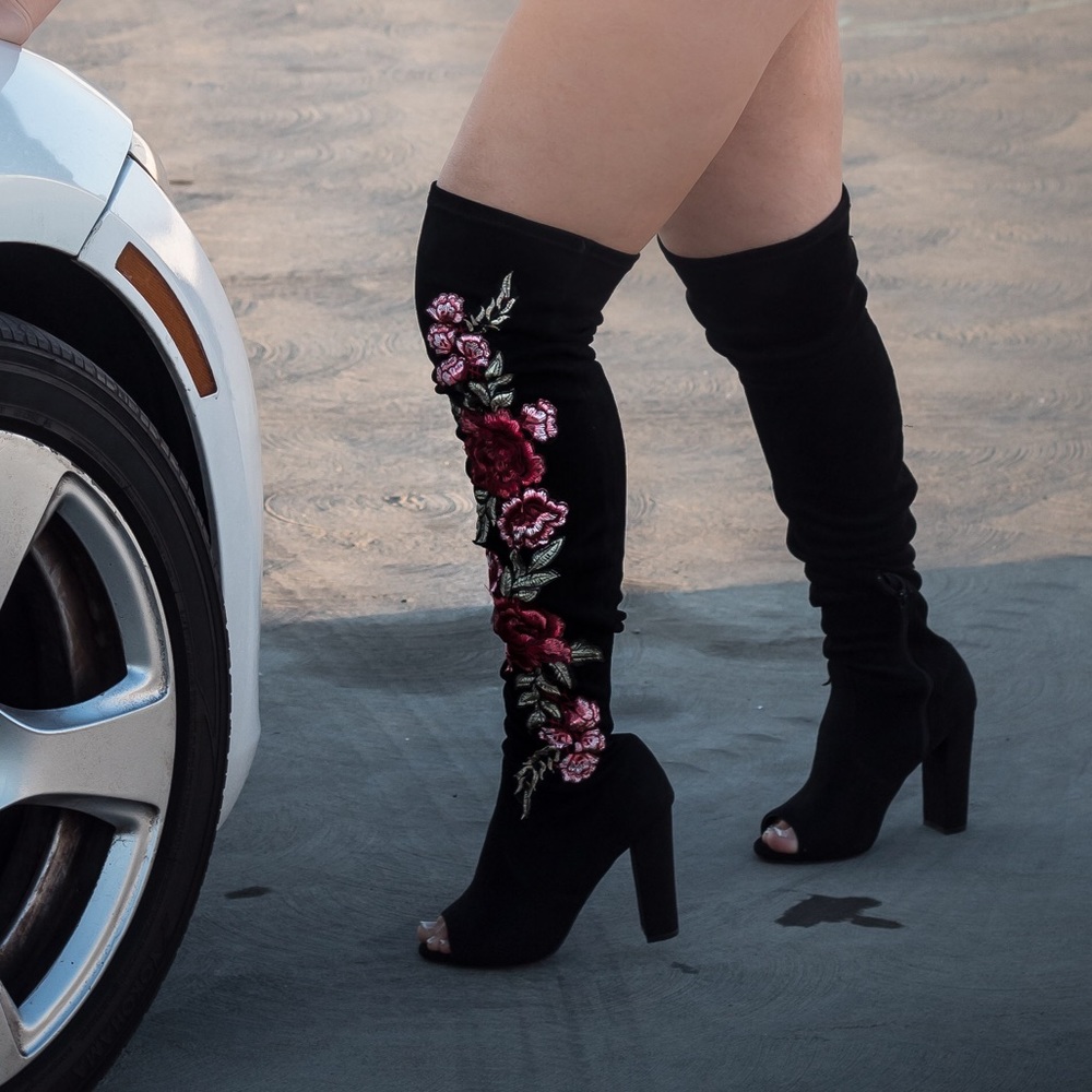 High knee boots